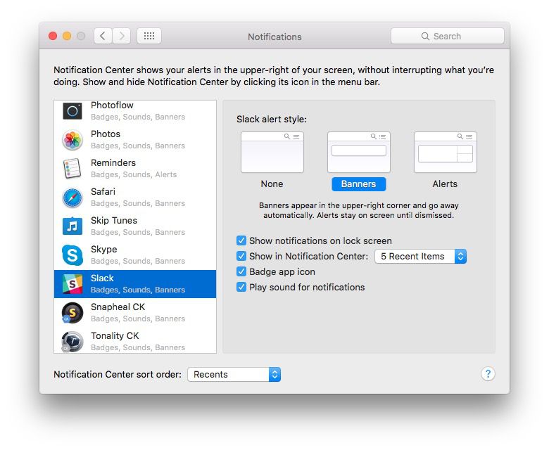 How to remove notifications mac